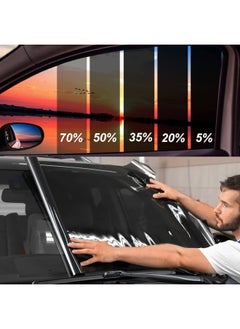 40 Window Tint Film for Cars Car Window Tint Window Privacy Film Car Shade Front Windshield Heat & UV Block and Scratch Resistant Blackout Window Film Auto Car Windshield Sun Shade Roll