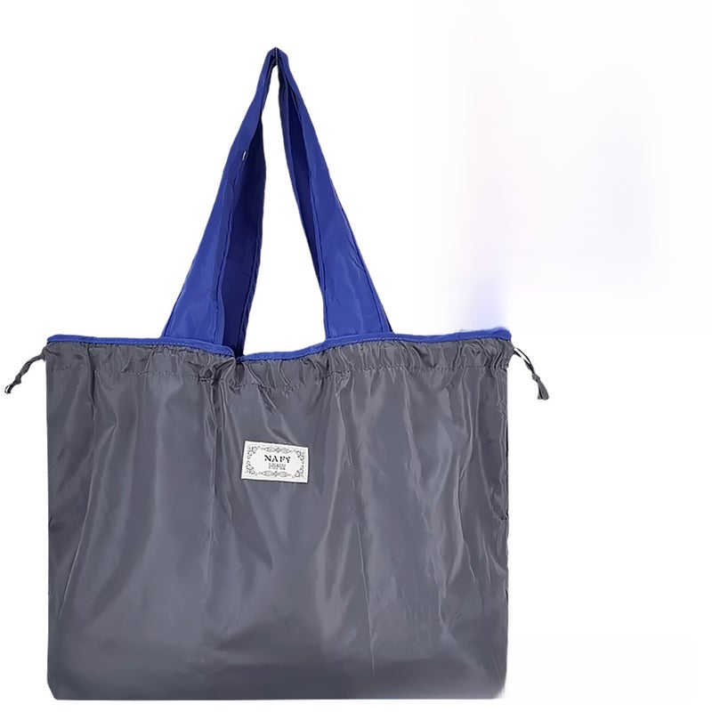 Eco-Friendly Drawstring Shopping Bag Gray + 