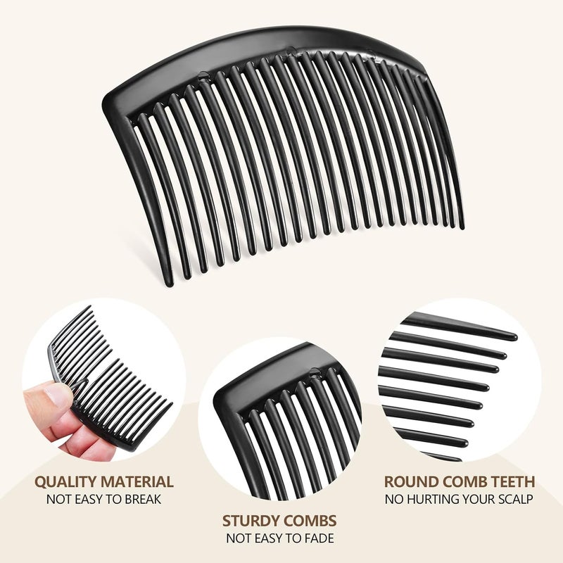 TIPTAP 6PCS 3.15IN Hair Side Comb with 3 Colors, Professional Barber Comb for Styling and Grooming, French Combs for Wedding, Dating and More - Image 5