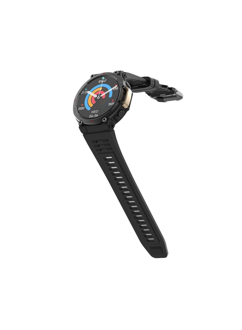 Goaltage SW02 Vintage Smart Watch with Water Resistant, NFC Payment, and Sleep, Heart Rate, Pressure, and Oxygen Monitoring - Black - Image 5