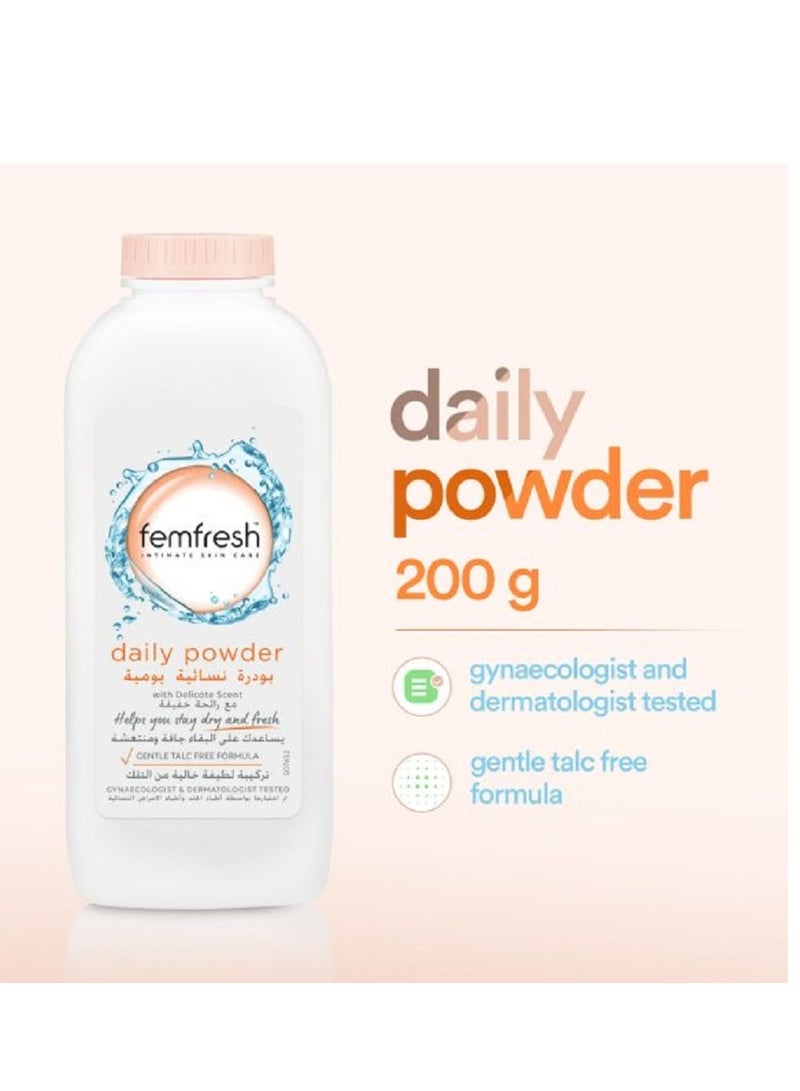 femfresh femfresh Daily Care Hygiene Kit For Women Intimate Areas 3 pieces Gentle Safe And suitable for Feminine Areas Consisting Of Daily Wash With Aloe Vera Extract, Refreshing Spray And Rebalancing Powder - Image 4