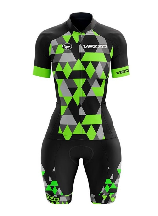 Cycling Clothing Triathlon Jumpsuit Tights Women's Short Sleeve Road Cycling Clothing
