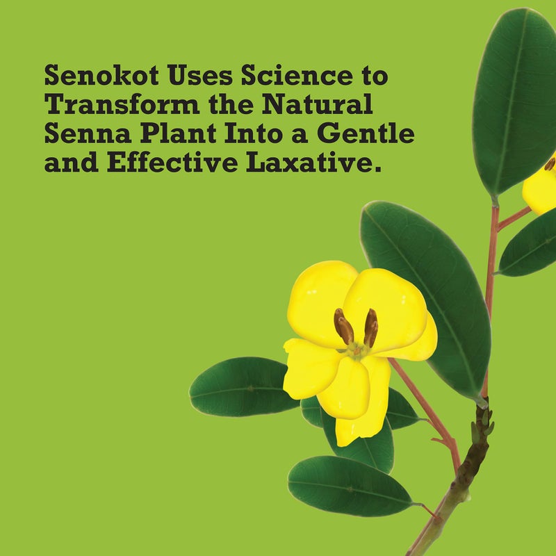 Senokot Regular Strength Tablets Natural Vegetable Laxative Ingredient, 50 Count - Image 5
