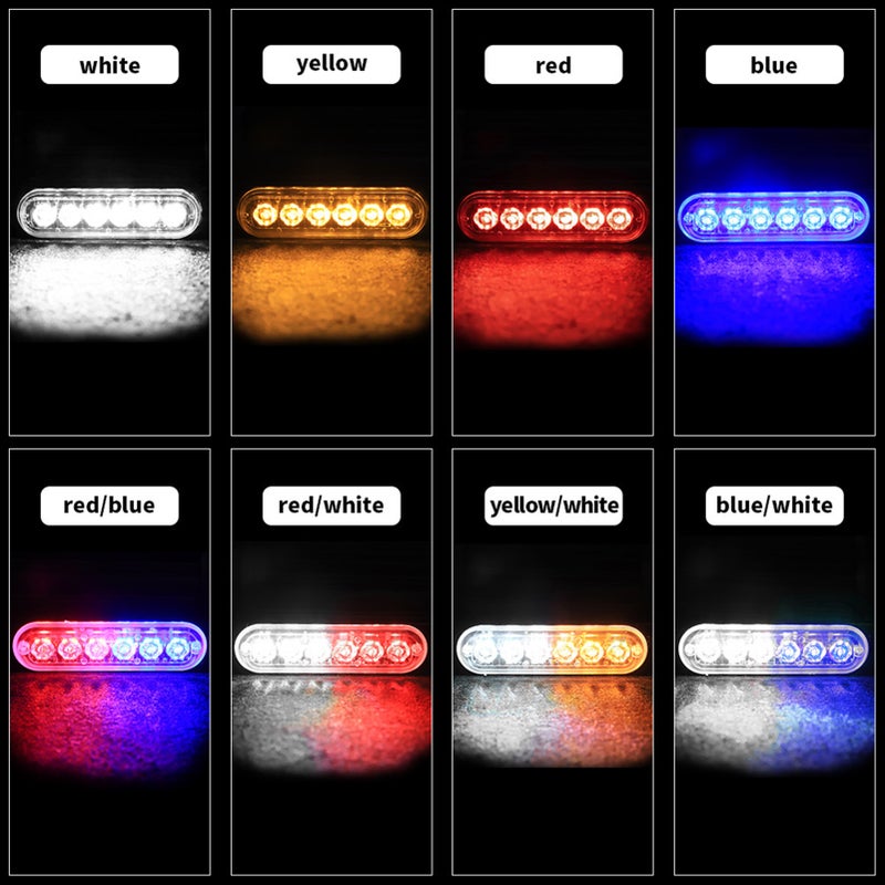 12-24V LED Strobe Warning Lights Warning Emergency Flashing Lights Caution Light Bar for Car Truck Van ATV SUV Yacht Vehicle - Image 4