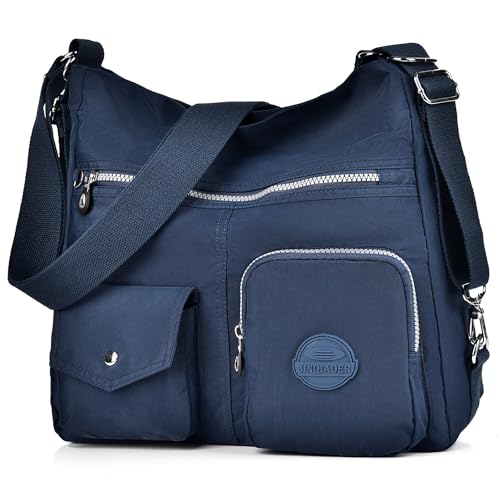 Dora & Liz Multipurpose Hobo Purse for Women with Antitheft RFID, Waterproof Nylon Crossbody Bag Shoulder Handbag, Convertible Backpack - Image 1
