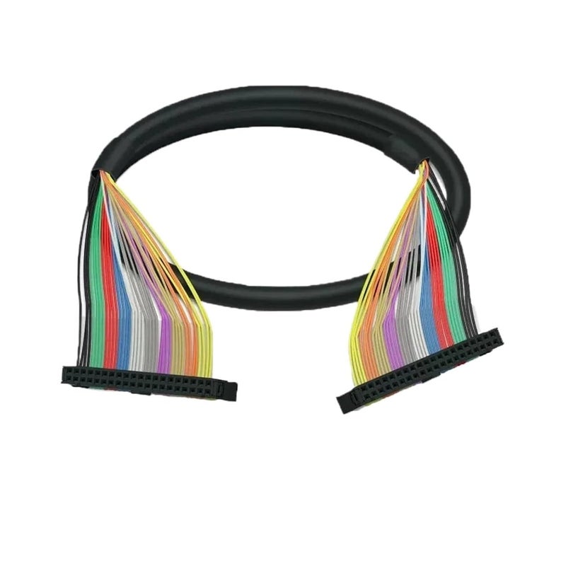 Double Headed Horn Cable IDC Socket IO Signal Terminal Cable 20PIN 2m - Image 2