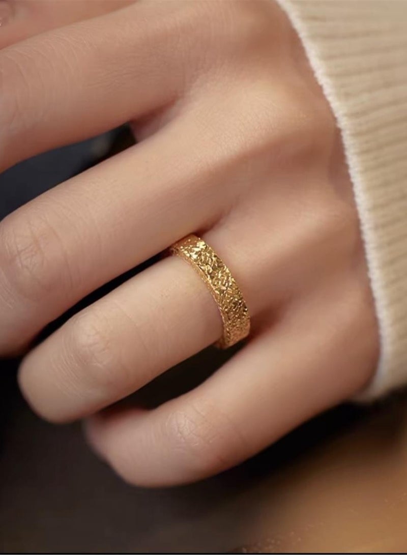 أوليس فيرس  S999 مجموعة خواتم ثنائية مطلية بالفضة ومغلقة بسماكة متغيرة، متألقة مثل النجوم، مناسبة للتركيب، هدية رائعة لحفلات الخطوبة وأعياد الميلاد. - Image 2