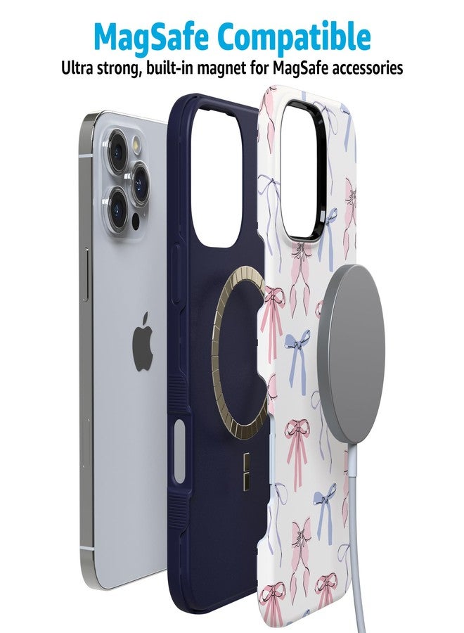 Casely iPhone 16 Pro Max Case | Coquette Girlie | Pastel Bows Case | Bold Protective Design | Compatible with MagSafe - Image 2
