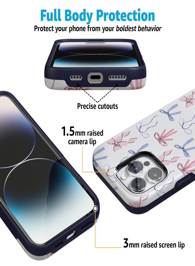 Casely iPhone 16 Pro Max Case | Coquette Girlie | Pastel Bows Case | Bold Protective Design | Compatible with MagSafe - Image 3
