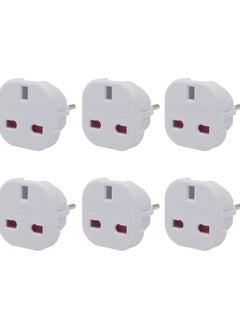 EU Travel Adapter Pack of 6, UK to European Plug Adapter, Europe Converter Type C, E, F for Spain, France, Italy, Portugal, Germany, Netherlands, Greece, Poland, Turkey and More, Plug Converter