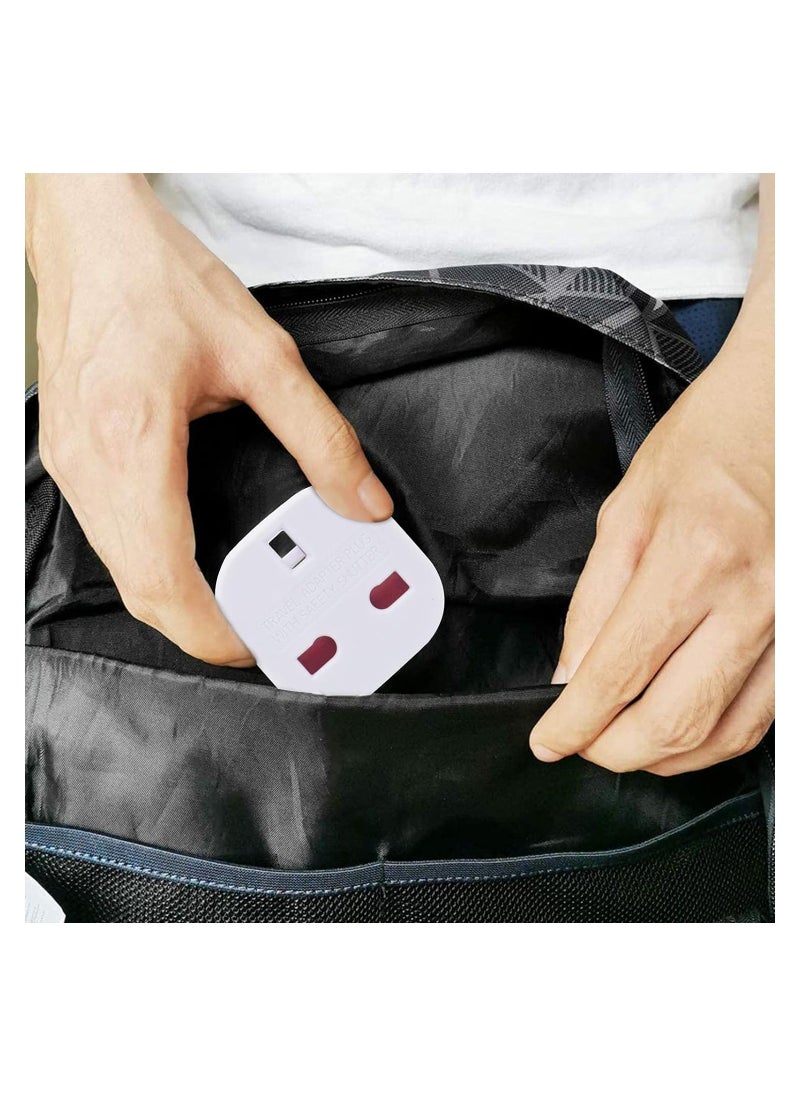 Generic - EU Travel Adapter Pack of 6, UK to European Plug Adapter, Europe Converter Type C, E, F for Spain, France, Italy, Portugal, Germany, Netherlands, Greece, Poland, Turkey and More, Plug Converter - Image 1