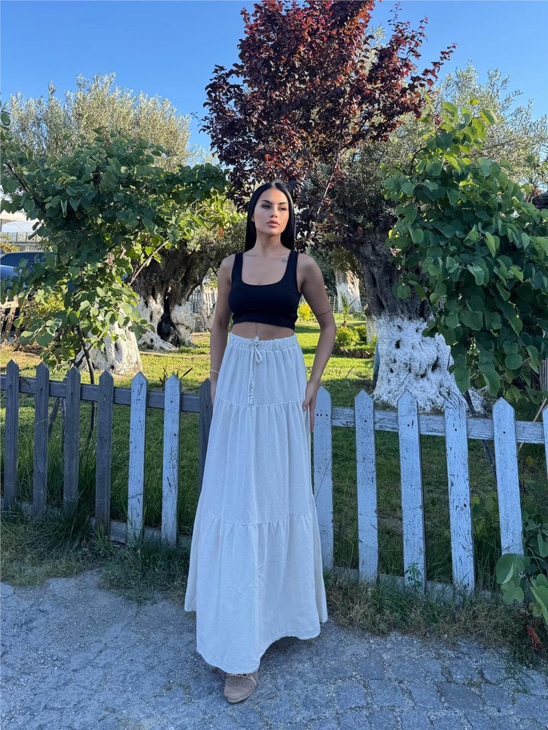 Weshaya Skirt Women Stone color - Image 5