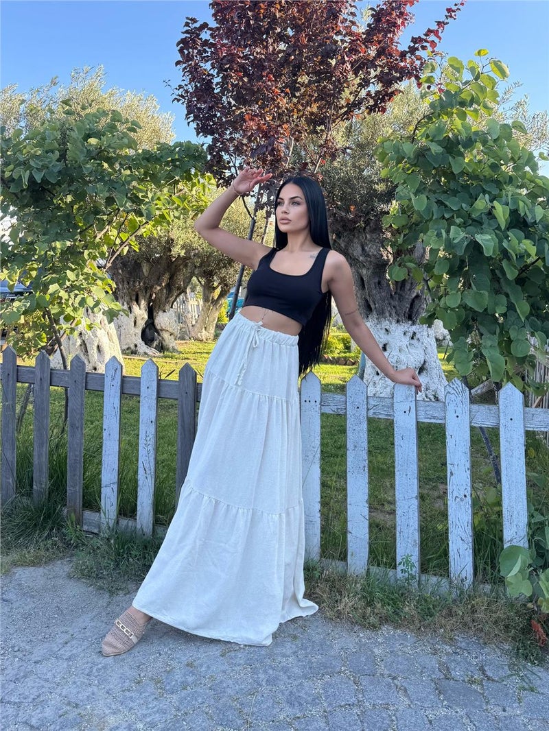 Weshaya Skirt Women Stone color - Image 4