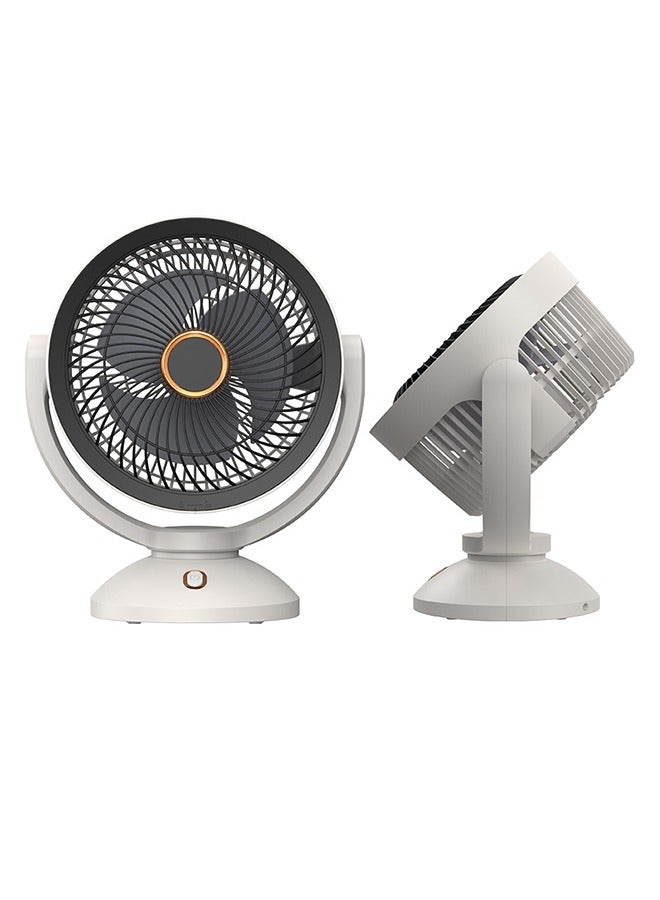 اوليو مروحة مكتب USB صغيرة، 4 سرعات للرياح، تعمل بمنفذ USB، مروحة تبريد سطح المكتب المحمولة، مروحة مكتب محيطية قوية وصامتة مع ضوء ليلي، دوران 90 درجة، رياح قوية، تشغيل هادئ، مناسبة للمنزل والمكتب والسيارة والسفر في الهواء الطلق - Image 1