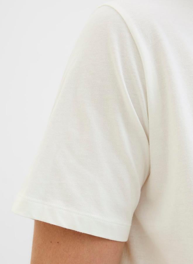 ريبل تيشيرت بأكمام قصيرة وياقة دائرية - Image 5