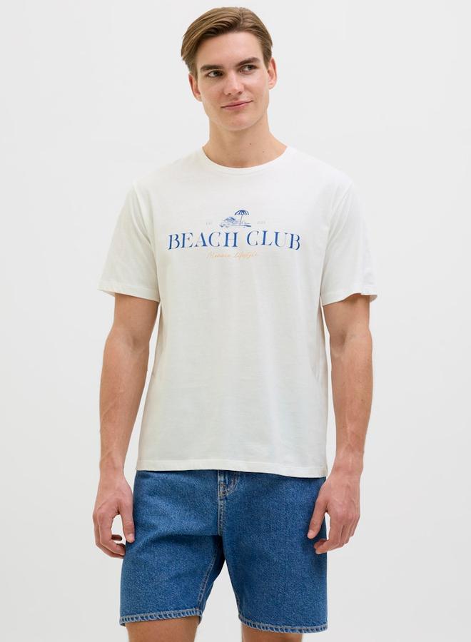 ريبل تيشيرت بأكمام قصيرة وياقة دائرية - Image 1