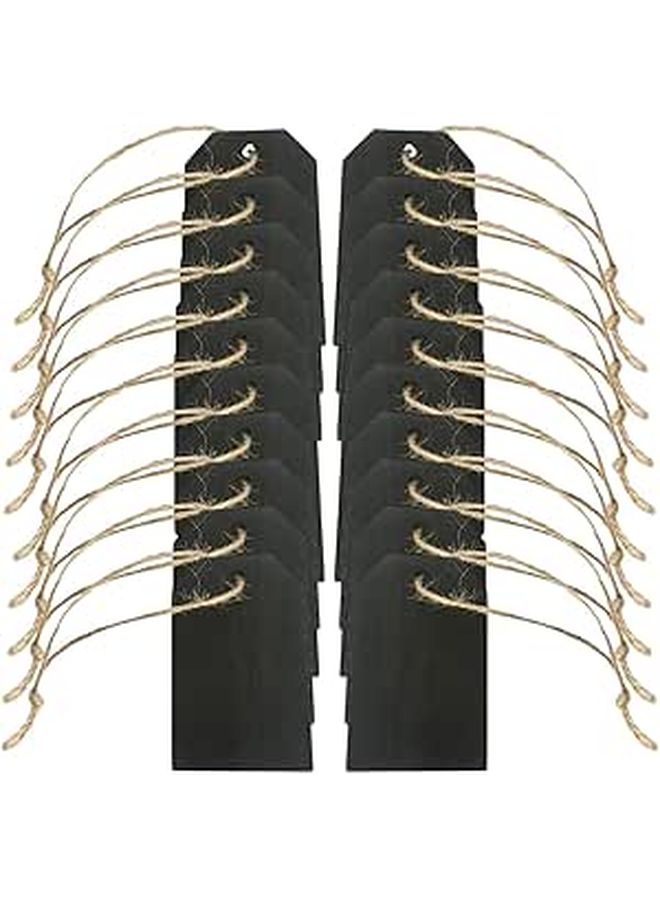 علامات الأسعار الخشبية الفارغة مع خيط 8x5 سم لتحديد أسعار المجوهرات والملابس بالتجزئة - Image 1