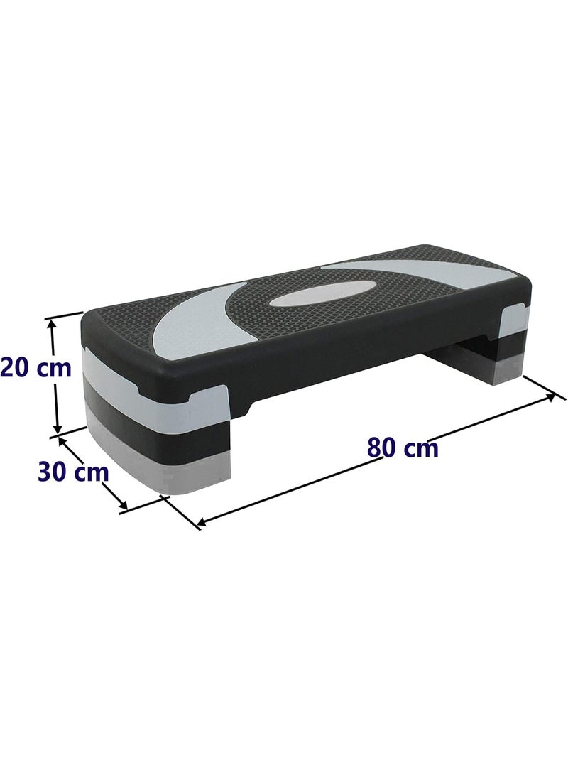 منصة ستيبر هوائي للجنسين - قابلة لتعديل الارتفاع، سطح مانع للانزلاق، بلاستيك متين (بحد أقصى 120 كجم) - معدات لياقة منزلية - Image 4