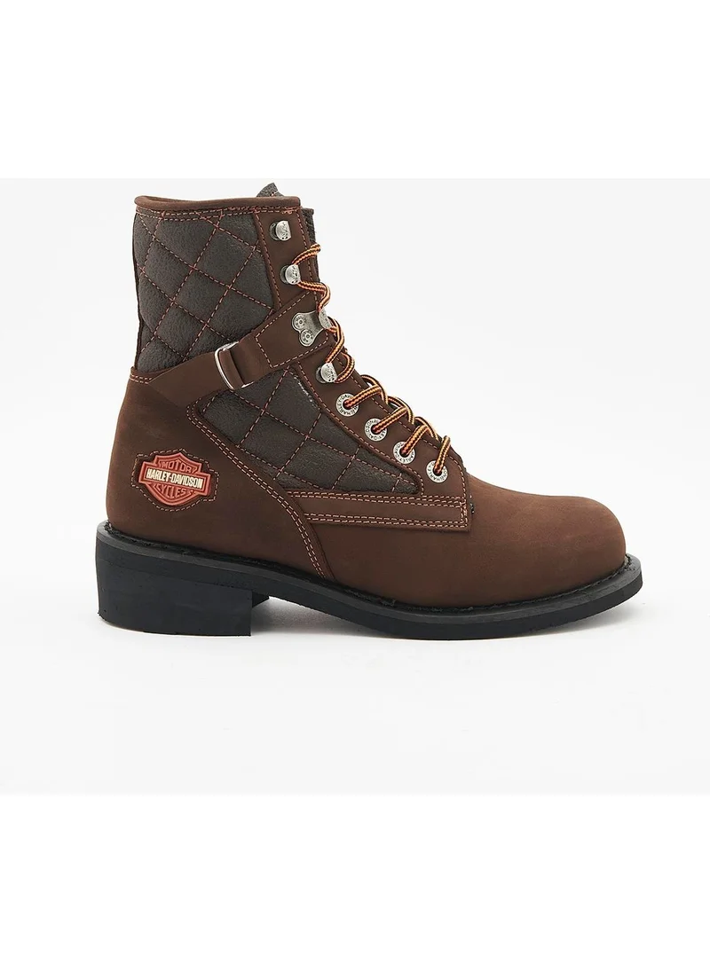 هارلي ديفيدسون New Worker Men's Dark Brown Nubuck Boots