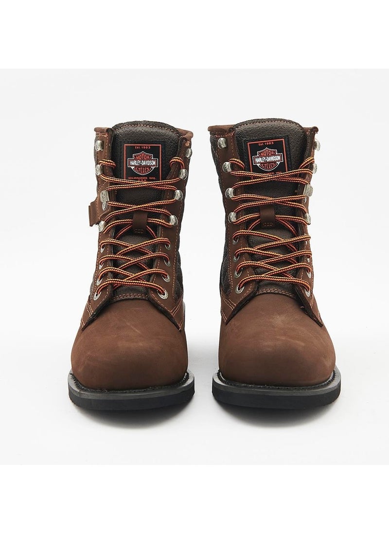 HARLEY DAVIDSON New Worker Men's Dark Brown Nubuck Boots  - Image 3