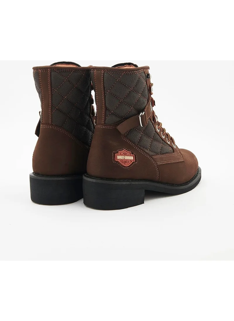HARLEY DAVIDSON New Worker Men's Dark Brown Nubuck Boots