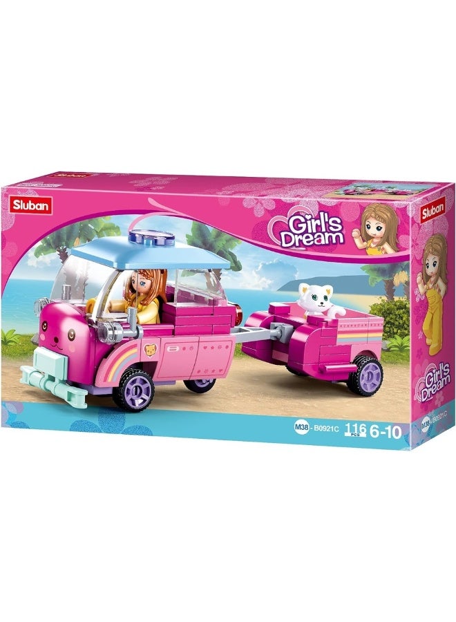 Sluban Sluban - Girls Dream Pet Transport 116 Pieces - M38-B0921C  - Image 1