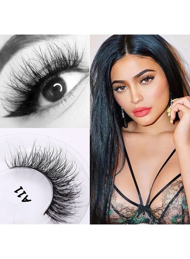 فيليشا رموش 100% من المنك الحقيقي رموش صناعية فاخرة ثلاثية الأبعاد مصنوعة يدويًا رموش صناعية طويلة متقاطعة طبيعية للمكياج حزمة زوج واحد (رقم A11) - Image 1