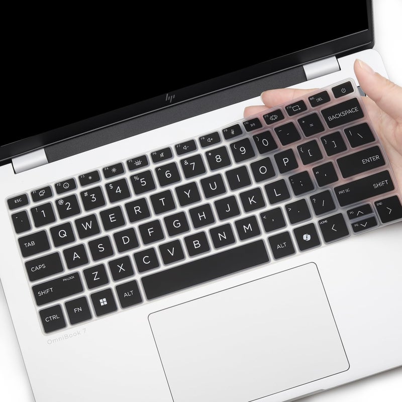 MUBUY-GOL غطاء لوحة مفاتيح لجهاز HP EliteBook Ultra G1i 14"، جهاز HP OmniBook Ultra Flip 2 في 1 لابتوب 14" 14t-fh000 14-fh0047nr 14-fh0013dx 14-fd0087nr 14-fd0013dx 2026 2025 جلد حماية لابتوب 14 بوصة - أسود - Image 1