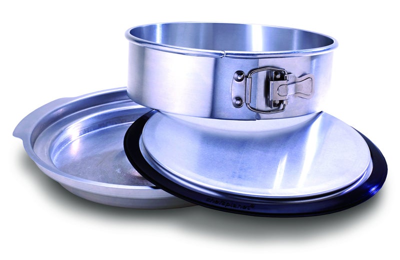 Chef's Planet Perfect Pan - 9-inch Round Baking Pan with Leak-Proof, Easy-Lock Spring Form Pan and Water Bath Basin for Delicate Creations - Image 1