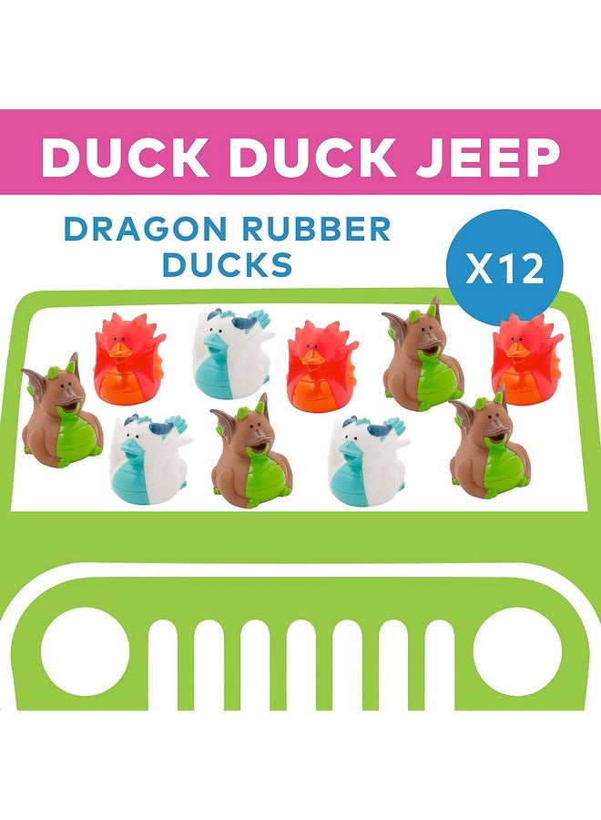 Fun Express Dragon Rubber Duckies (Set of 12) Medieval Party Supplies - Image 3