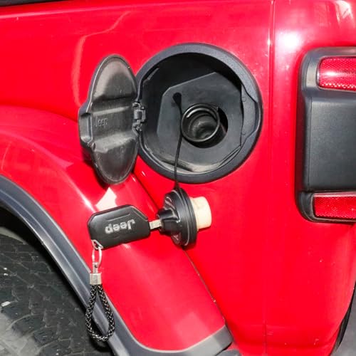 RERPRO Fuel Gas Cap Tether Compatible with 2018-2024 2025 Jeep Wrangler JL 2/4 Door 4XE Gladiator JT Accessories Fuel Tank Cap Rope Fuel Filler Gas Lanyard Replacement - Image 4