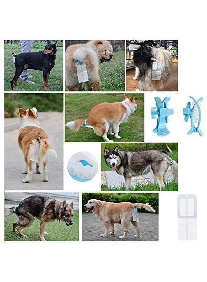 مجموعة مشابك أكياس فضلات الكلاب المحمولة المصنوعة من السيليكون الناعم، مكونة من 20 قطعة، حامل ذيل الكلب للكلاب - (قد يختلف اللون) (صغير) - Image 2