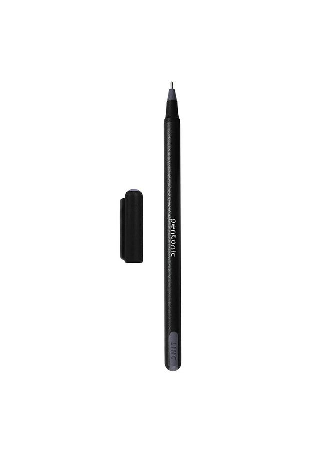 Pentonic Pentonic 0.7 mm Ball Pen Blister Pack | Black Body | Black Ink | Set of 10 Pens  - Image 2