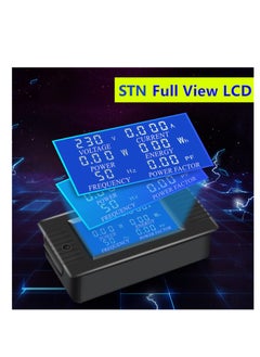 KASTWAVE AC Power Meter, 80-260V 100A Voltage Current Color LCD Display Panel, Current Voltage Amperage Energy Meter Monitor, Digital Ammeter Voltmeter with Split Core Current Transformer CT, AC 100A Meter  - Image 2