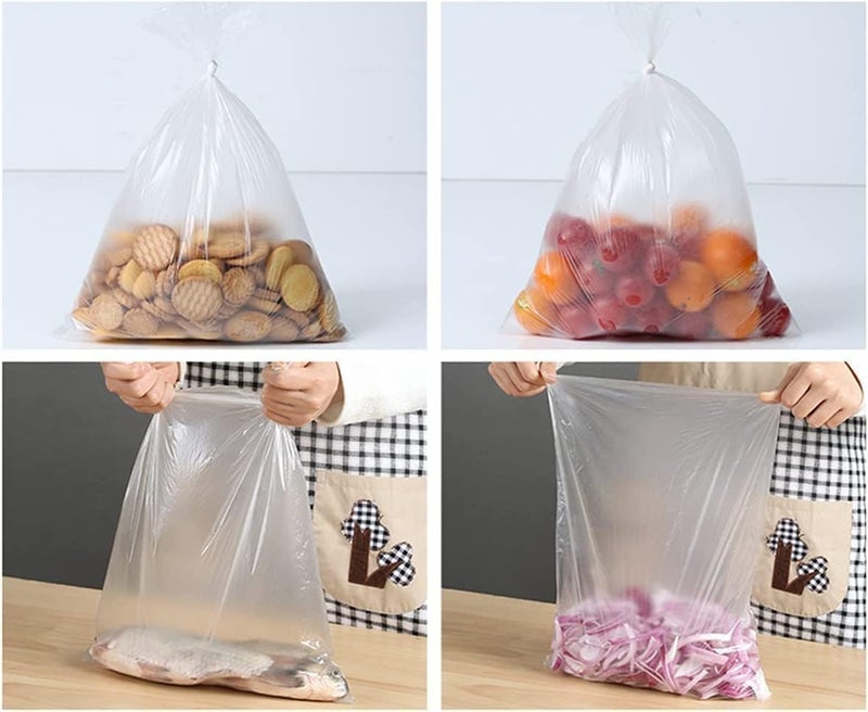 HZYH 12" x 20" Clear Plastic Reusable Food Storage Bags, 700 Bags (2  Rolls) - Image 4