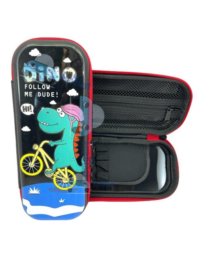 FunBlast Dinosaur Theme Pencil Pouches for Boys - Multi-Purpose Zipper Pouch Case for School Boys, Stationary Organizer Box, Aesthetic Pencil Case for School Kids, Return Gift for Kids - Image 1