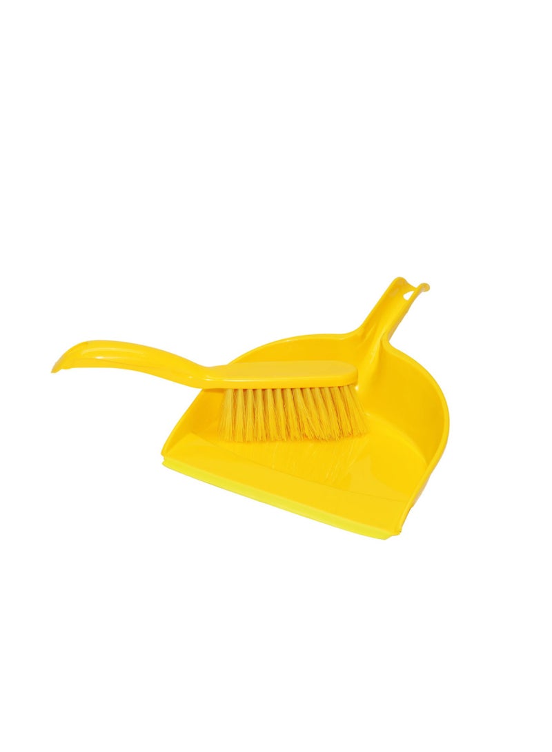 Bisbell Dustpan with Brush Set | Short Handle Dustpan & Cleaning Brush for Home & Office | Multi-Colour | Model BB1024 - Image 2