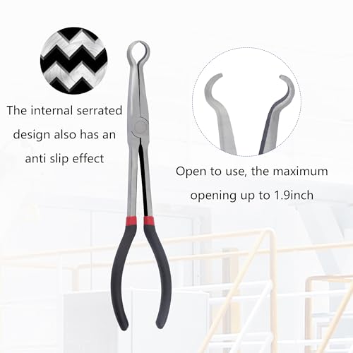 IHOTDER Spark Plug Removal Tool - Professional O Ring Nose Spark Plug Pliers with 11" Extended Design & Anti Slip Handle - Your Car Essentials Spark Plug Boot Removal Tool - Image 4