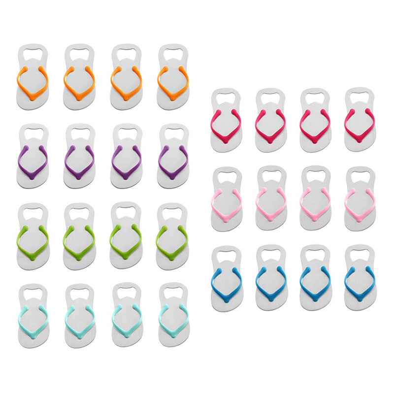 QLL QLL 28 Pcs Special pop the Top Flipflop Bottle Opener for Wedding Favors 