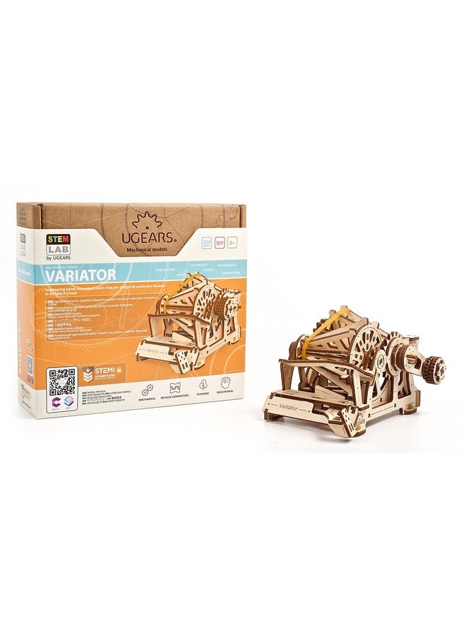 أوجيرز مجموعة نماذج متغيرات STEM من UGEARS - مجموعات نماذج خشبية إبداعية للبالغين والمراهقين والأطفال - مجموعة علوم ميكانيكية ذاتية التجميع - ألغاز تعليمية وهندسية ثلاثية الأبعاد فريدة من نوعها مع تطبيق - Image 1