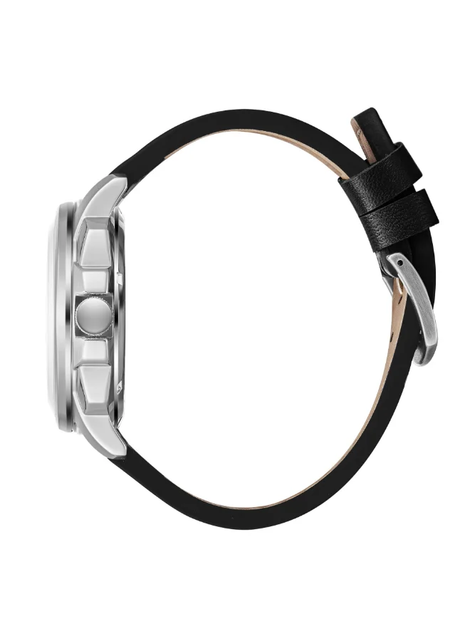 Slazenger Men's Automatic  Display Watch With Black Leather Strap - SL.9.2409.1.02