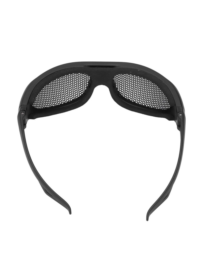 Safety Goggles, Impact Resistant Windproof Iron Mesh Pattern UV400 for Military Fans CS Outdoor Game - Image 4