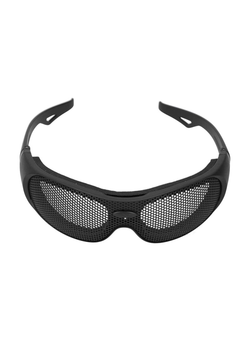 Safety Goggles, Impact Resistant Windproof Iron Mesh Pattern UV400 for Military Fans CS Outdoor Game - Image 1