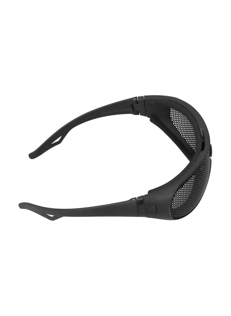 Safety Goggles, Impact Resistant Windproof Iron Mesh Pattern UV400 for Military Fans CS Outdoor Game - Image 3