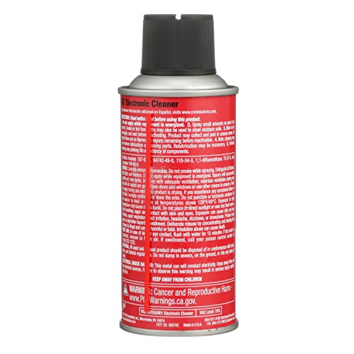 CRC QD Electronic Cleaner 05101 – 4.5 Wt. Oz., Plastic Safe Cleaner, Safe for Sensitive Electronics - Image 2
