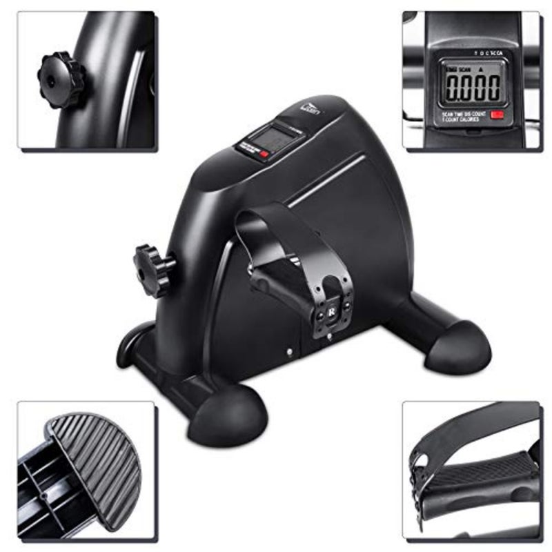 Mini Exercise Bike Pedal Exerciser Resistance Cycle Indoor Gym Office Fit - Image 2
