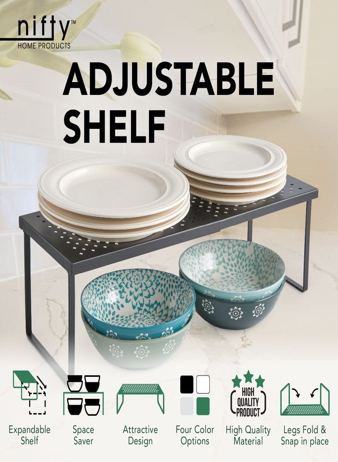 Nifty Solutions Nifty Expandable Shelf Rack Adjustable- Black - Image 2