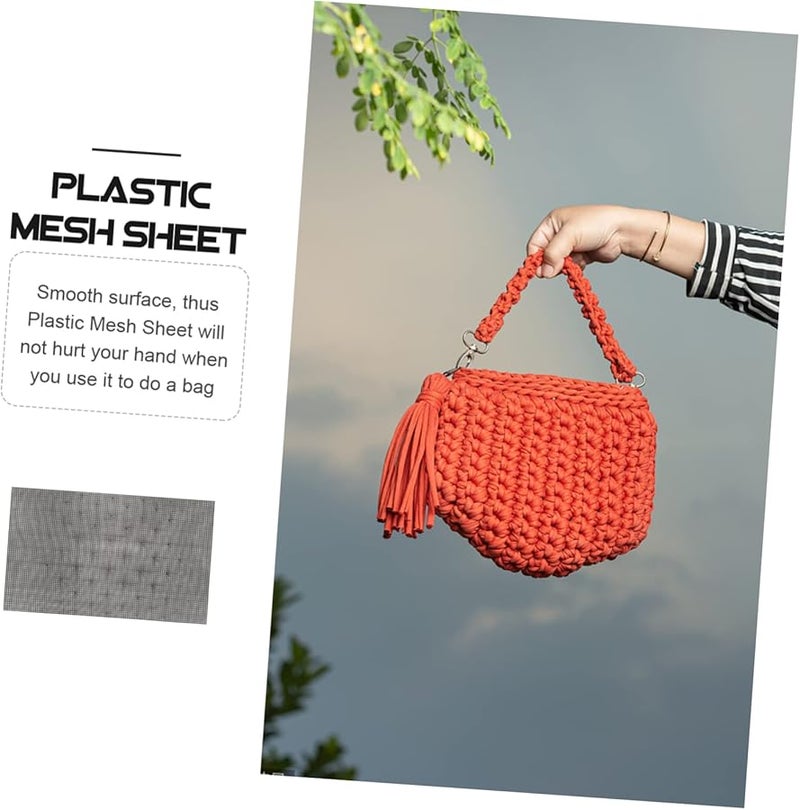 Housoutil 4pcs Black Woven Mesh Sheets for Embroidery Crochet Cross Stitch DIY Craft Projects - Image 5