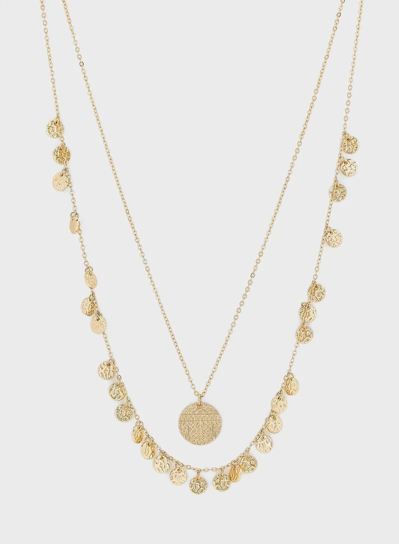 PIECES Pcvejnia Layered Necklace