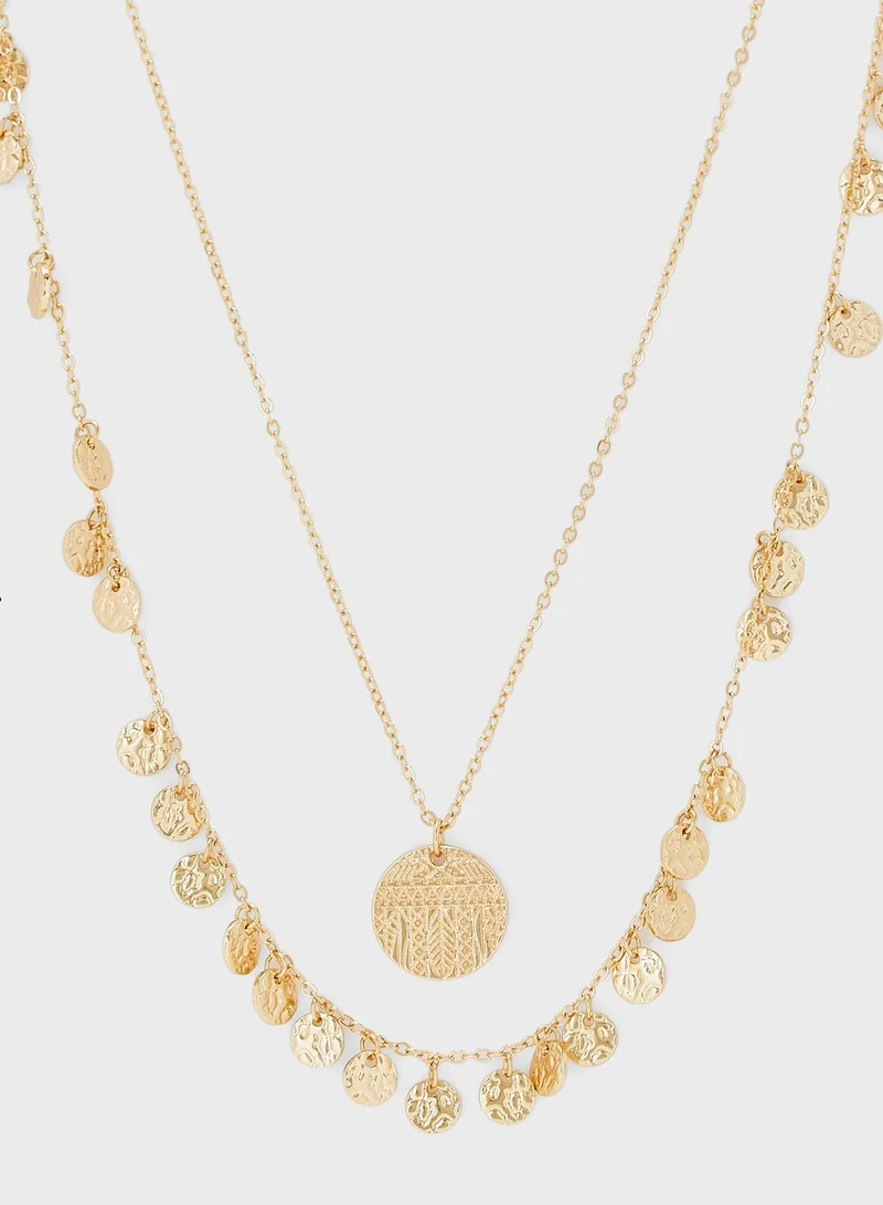 PIECES Pcvejnia Layered Necklace